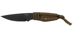 ANV Knives P100 Sleipner Cerakote, Coyote Paracord, P100-040, Black Kydex Sheath, Couteau De Cou