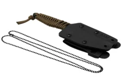 ANV Knives P100 Sleipner Cerakote, Coyote Paracord, P100-040, Black Kydex Sheath, Couteau De Cou -Meilleurs Couteaux ANVP100 040 06 anv scaled