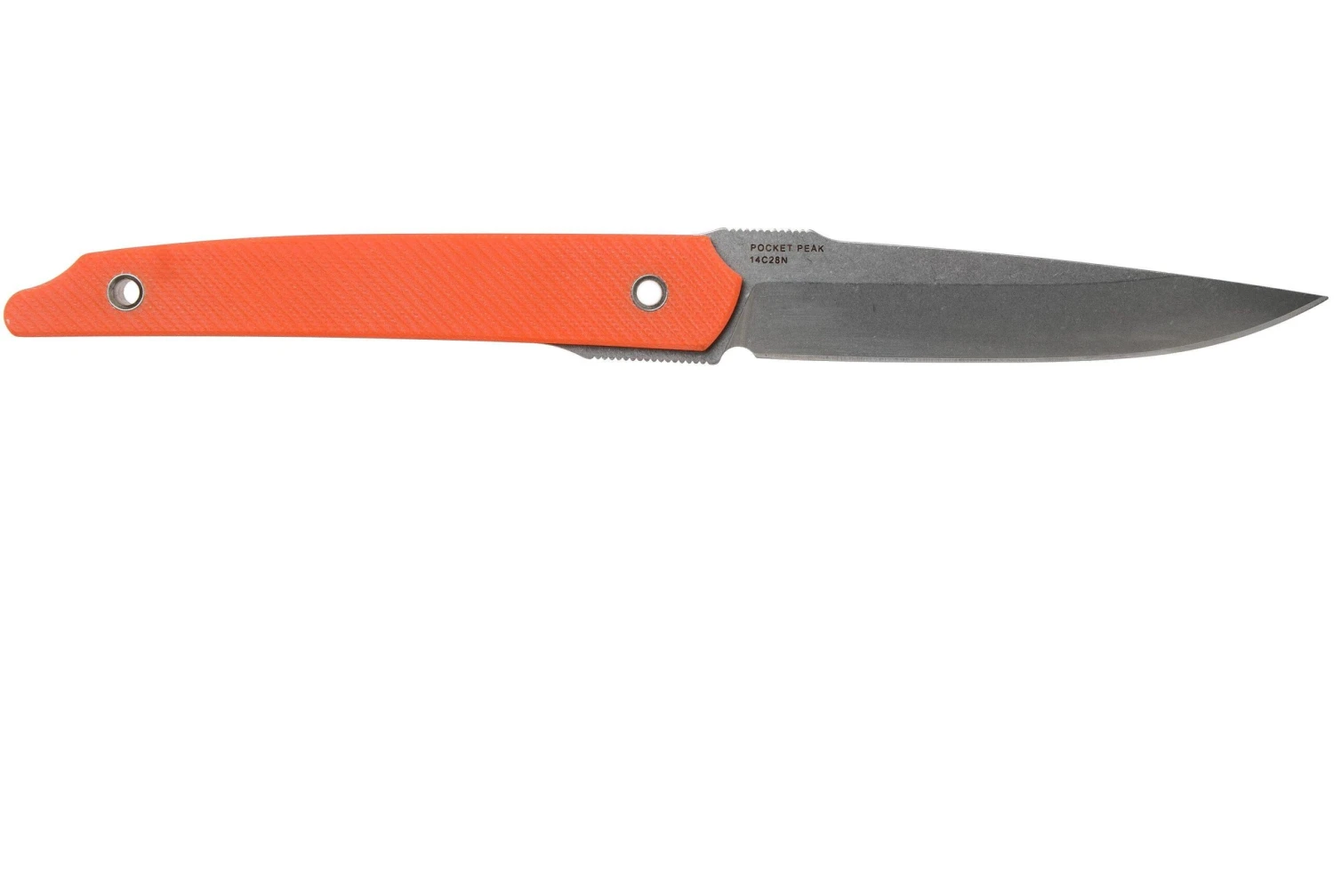 Amare Knives Pocket Peak Fixed, Stonewash Orange G10, Couteau à Lame Fixe 2 Amare Knives Pocket Peak Fixed, Stonewash Orange G10, Couteau à Lame Fixe – Image 2