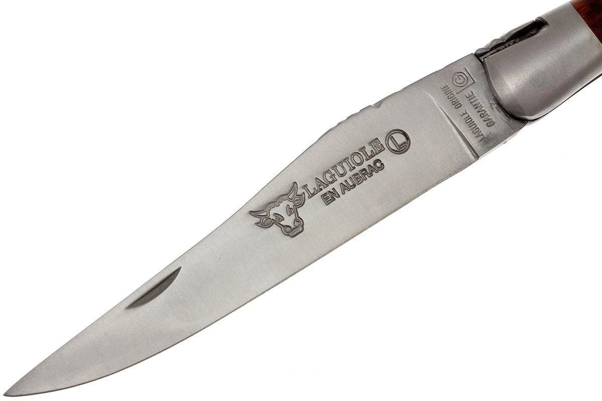 Laguiole En Aubrac HP 12cm Bois D'amourette Guilloché à La Main L0212AMH-FSI1 2 Laguiole En Aubrac HP 12cm Bois D'amourette Guilloché à La Main L0212AMH-FSI1 – Image 2