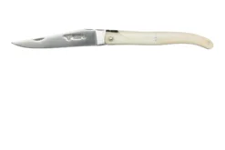 Laguiole En Aubrac Le Perlé 12 Cm L0512OS6J3 Full Handle Os Blanc