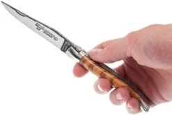 Laguiole En Aubrac 12cm Doubles Platines, Loupe D'olivier, L0712LLI-FSJ1 -Meilleurs Couteaux AUL0712LLI FSJ1 07 laguiole en aubrac aul0712lli fsj1 07