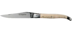 Laguiole En Aubrac 12cm Doubles Platines, érable Ondé Guilloché à La Main L0712EEN1/FSJ1