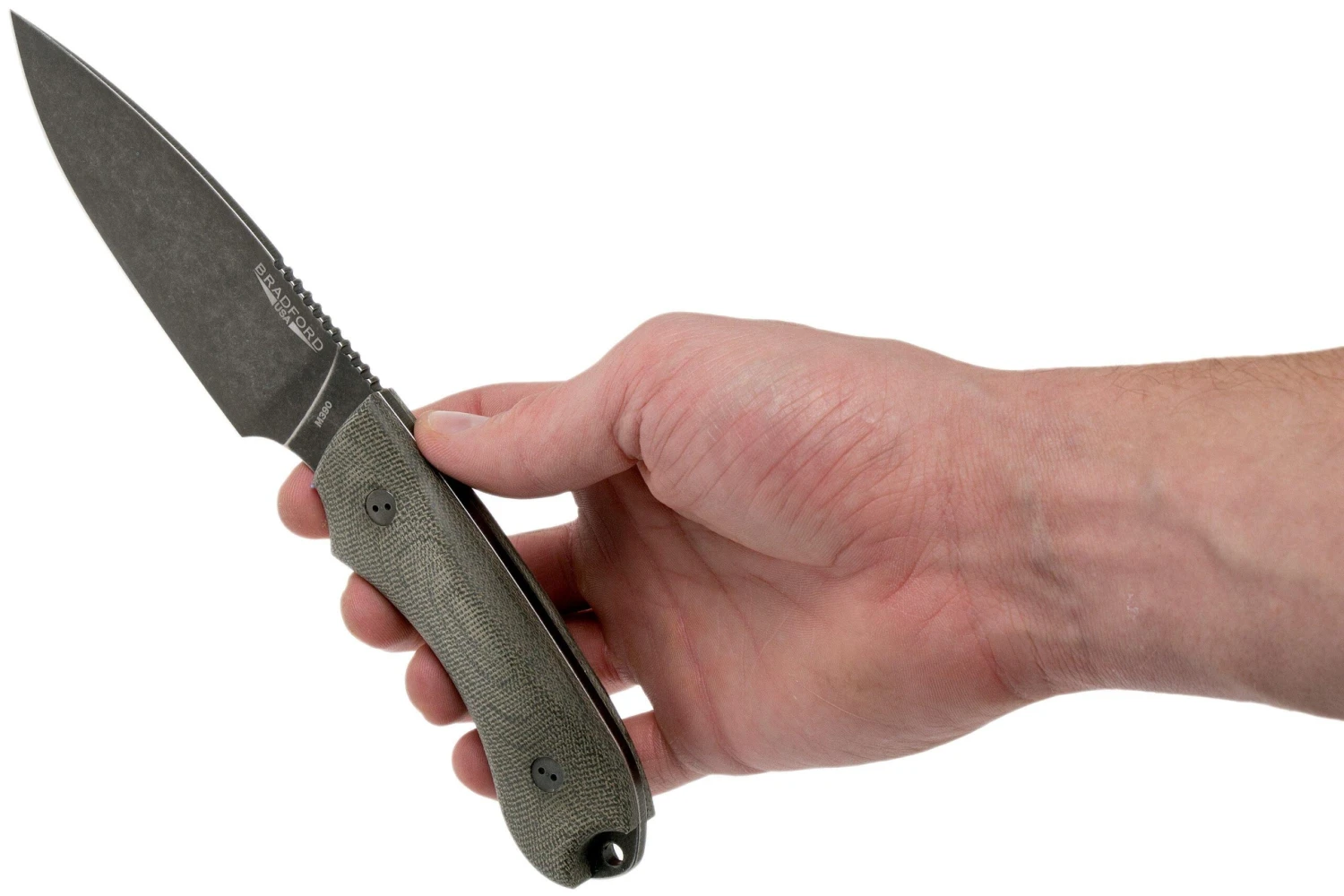 Bradford Guardian 4, 3D OD Green Micarta Guardian 4 M390, Full Flat Nimbus 4FH-102N 6 Bradford Guardian 4, 3D OD Green Micarta Guardian 4 M390, Full Flat Nimbus 4FH-102N – Image 6