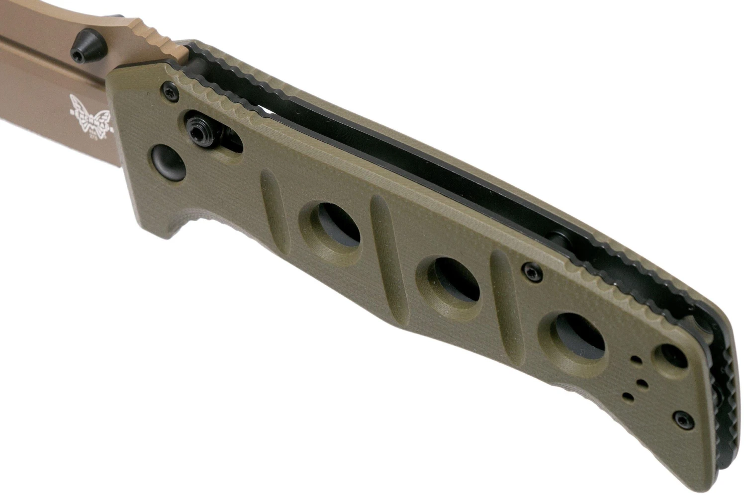 Benchmade 275FE-2 Sibert Adamas OD Green G10, Flat Earth Couteau De Poche, Shane Sibert Design 7 Benchmade 275FE-2 Sibert Adamas OD Green G10, Flat Earth Couteau De Poche, Shane Sibert Design – Image 7