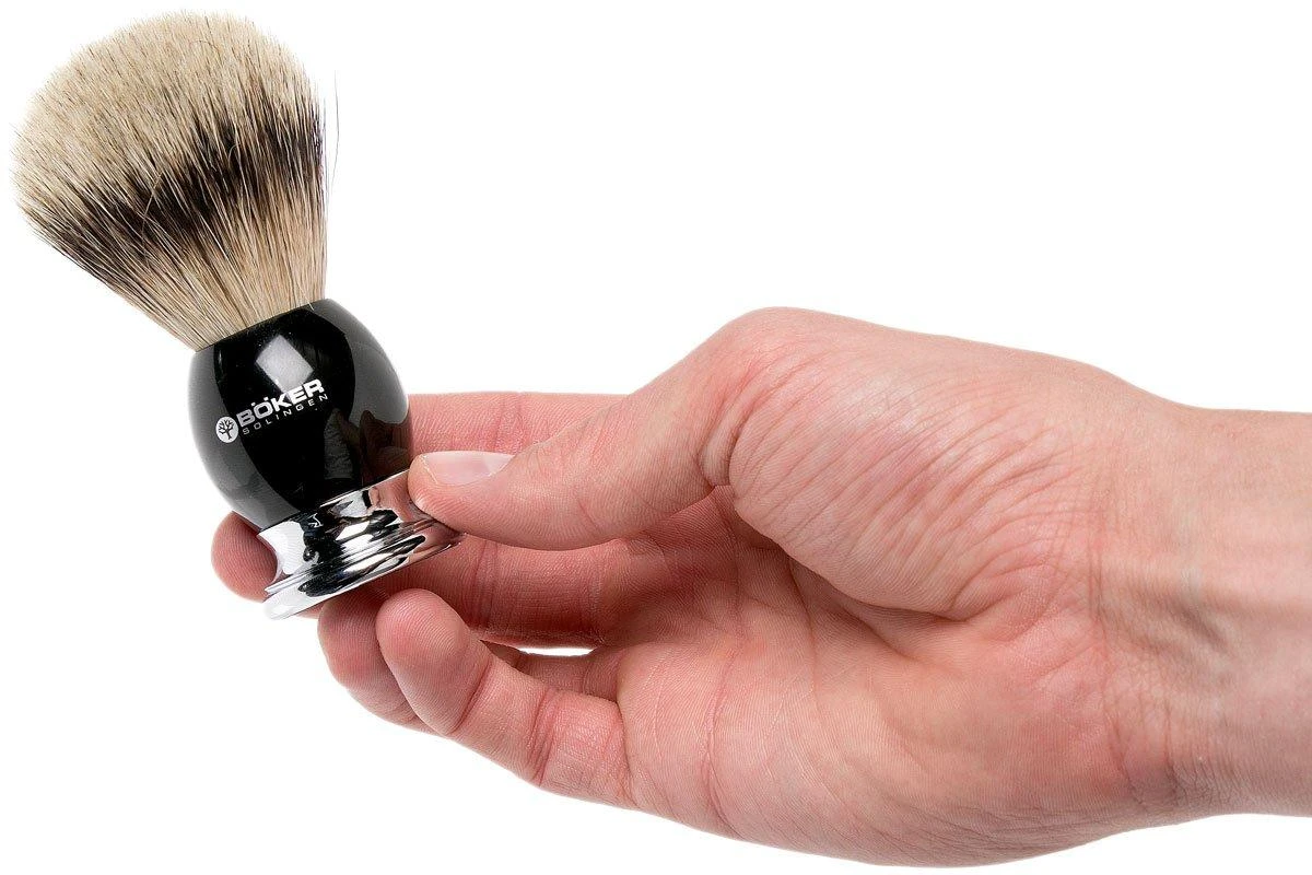 Böker Premium Black Shaving Brush 04BO128 Blaireau 2 Böker Premium Black Shaving Brush 04BO128 Blaireau – Image 2