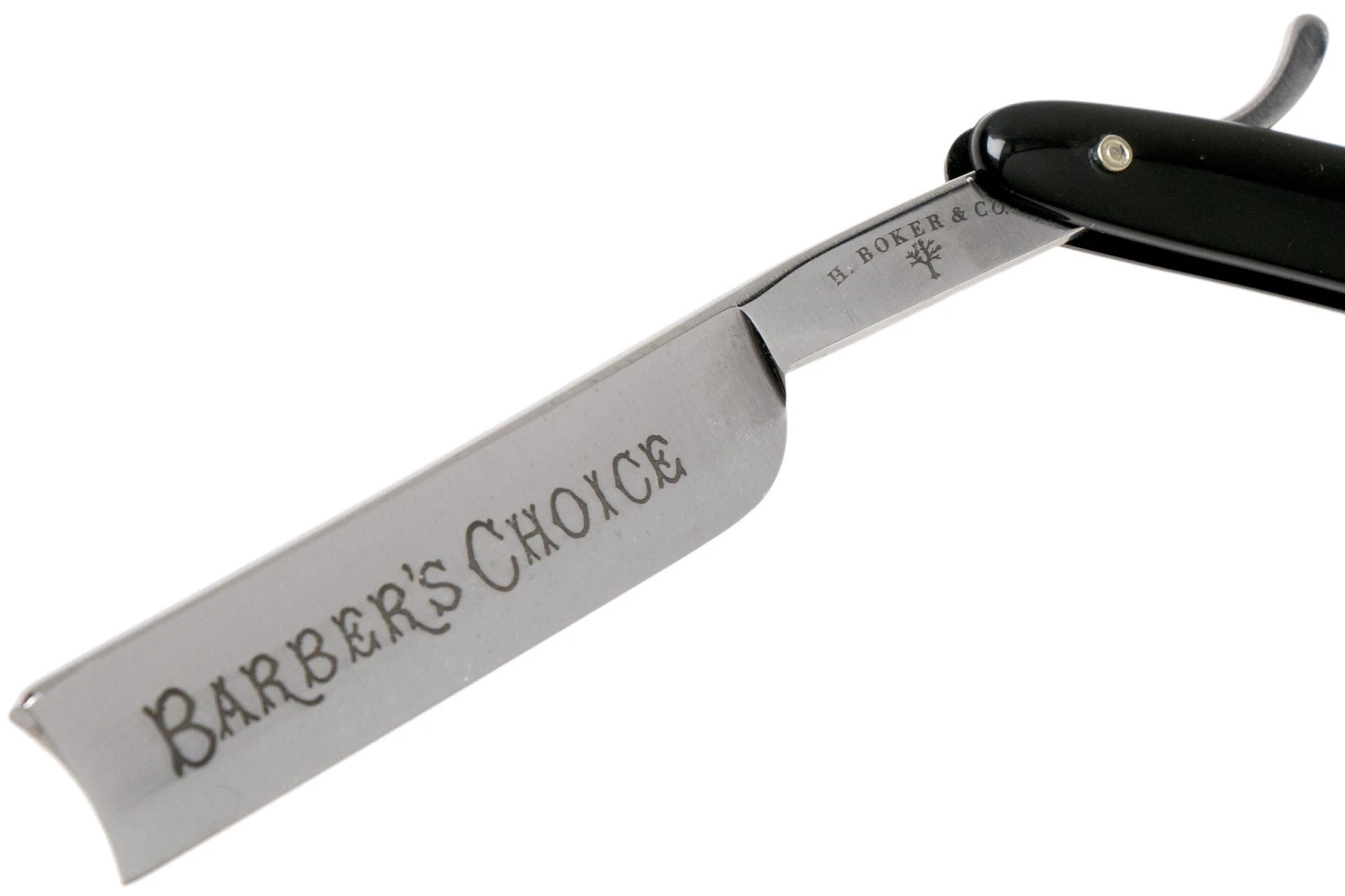 Böker Manufaktur Barber’s Choice, Black Synthetic 140222 Rasoir Coupe-choux 3 Böker Manufaktur Barber’s Choice, Black Synthetic 140222 Rasoir Coupe-choux – Image 3