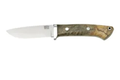 Bark River Classic Drop Point Hunter CPM S45VN Buckeye Burl, Couteau Fixe
