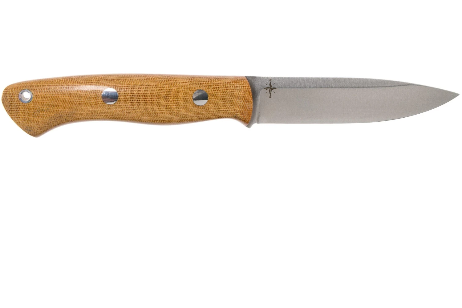 Bark River Aurora A2 Natural Canvas Micarta, Couteau Outdoor 2 Bark River Aurora A2 Natural Canvas Micarta, Couteau Outdoor – Image 2