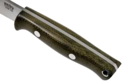 Bark River Bravo EDC CPM 154 Green Canvas Micarta, Rampless -Meilleurs Couteaux BRK07 054GNC RS 05 bark river scaled