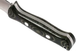 Bark River Bravo 1 A2, Black & Green Linnen Micarta, Brown Sheath -Meilleurs Couteaux BRK07 111BGLM 04 bark river brk07 111bglm 04