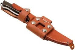 Bark River Bravo Vortex A2 Jimped, Green Canvas Micarta, Brown Sheath -Meilleurs Couteaux BRK07 117FMGRC JI 07 bark river brk07 117fmgrc ji 07