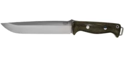 Bark River Bravo 2 CPM 3V, Green Canvas Micarta Couteau Outdoor