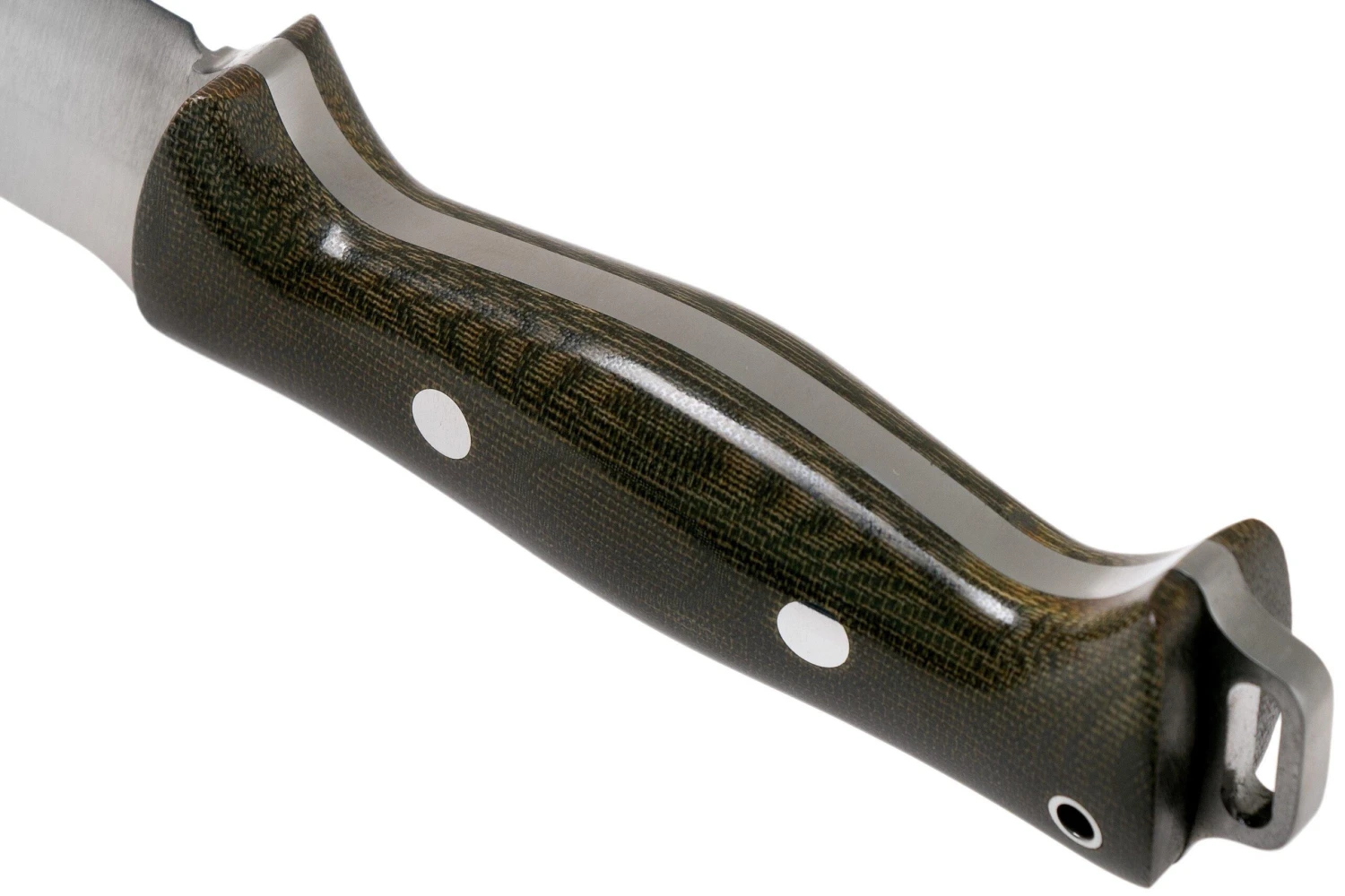 Bark River Bravo 2 CPM 3V, Green Canvas Micarta Couteau Outdoor 4 Bark River Bravo 2 CPM 3V, Green Canvas Micarta Couteau Outdoor – Image 4