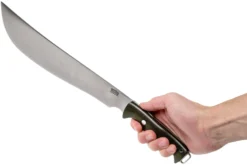 Bark River Bravo Machete CPM 1V Green Canvas Micarta Machette -Meilleurs Couteaux BRK07 371GNC 06 bark river scaled