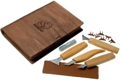 BeaverCraft Geometric Wood Carving Set S05 Book Kit De Sculpture Sur Bois Avec Boîte De Rangement Livre