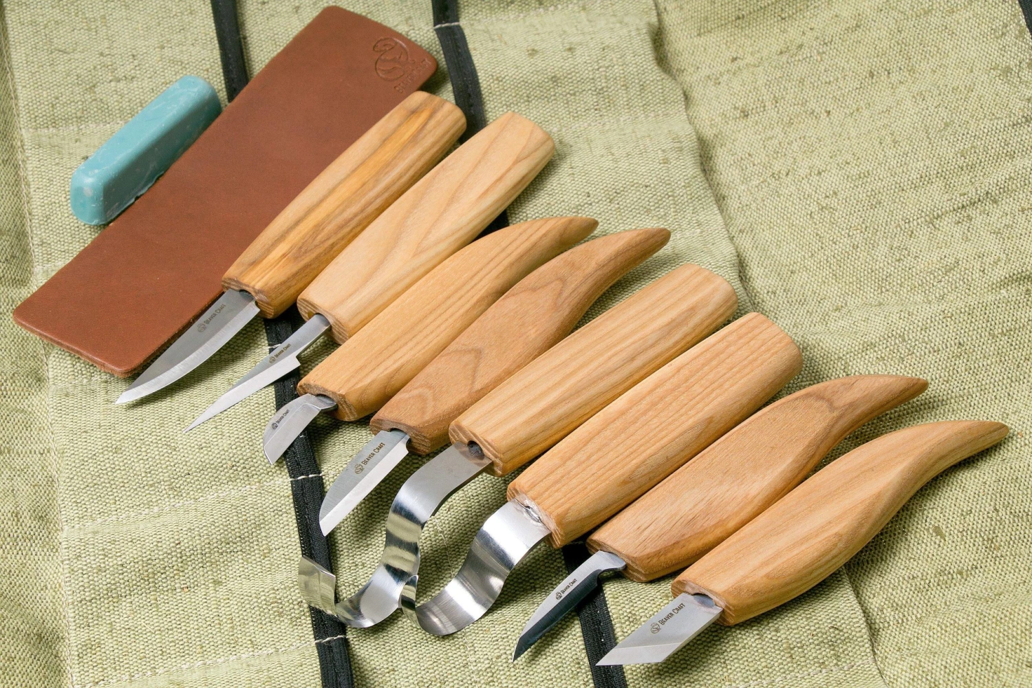 BeaverCraft Wood Carving Set Of 8 Knives S08, Set De Sculpture Sur Bois 1 BeaverCraft Wood Carving Set Of 8 Knives S08, Set De Sculpture Sur Bois