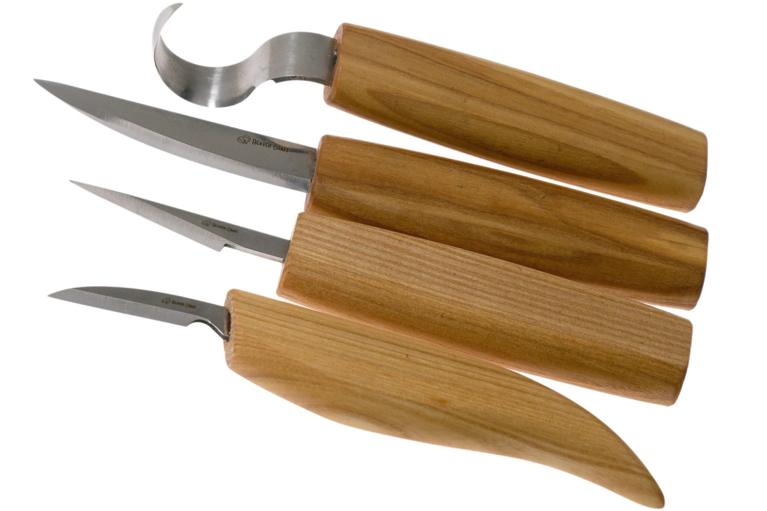 BeaverCraft Set Of 4 Knives S09, Set De Sculpture Sur Bois 1 BeaverCraft Set Of 4 Knives S09, Set De Sculpture Sur Bois