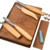 BeaverCraft Professional Spoon And Kuksa Carving Set S43 Book, Kit De Sculpture Sur Bois Avec Boîte De Rangement Livre En Bois
