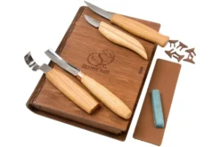 BeaverCraft Professional Spoon And Kuksa Carving Set S43 Book, Kit De Sculpture Sur Bois Avec Boîte De Rangement Livre En Bois