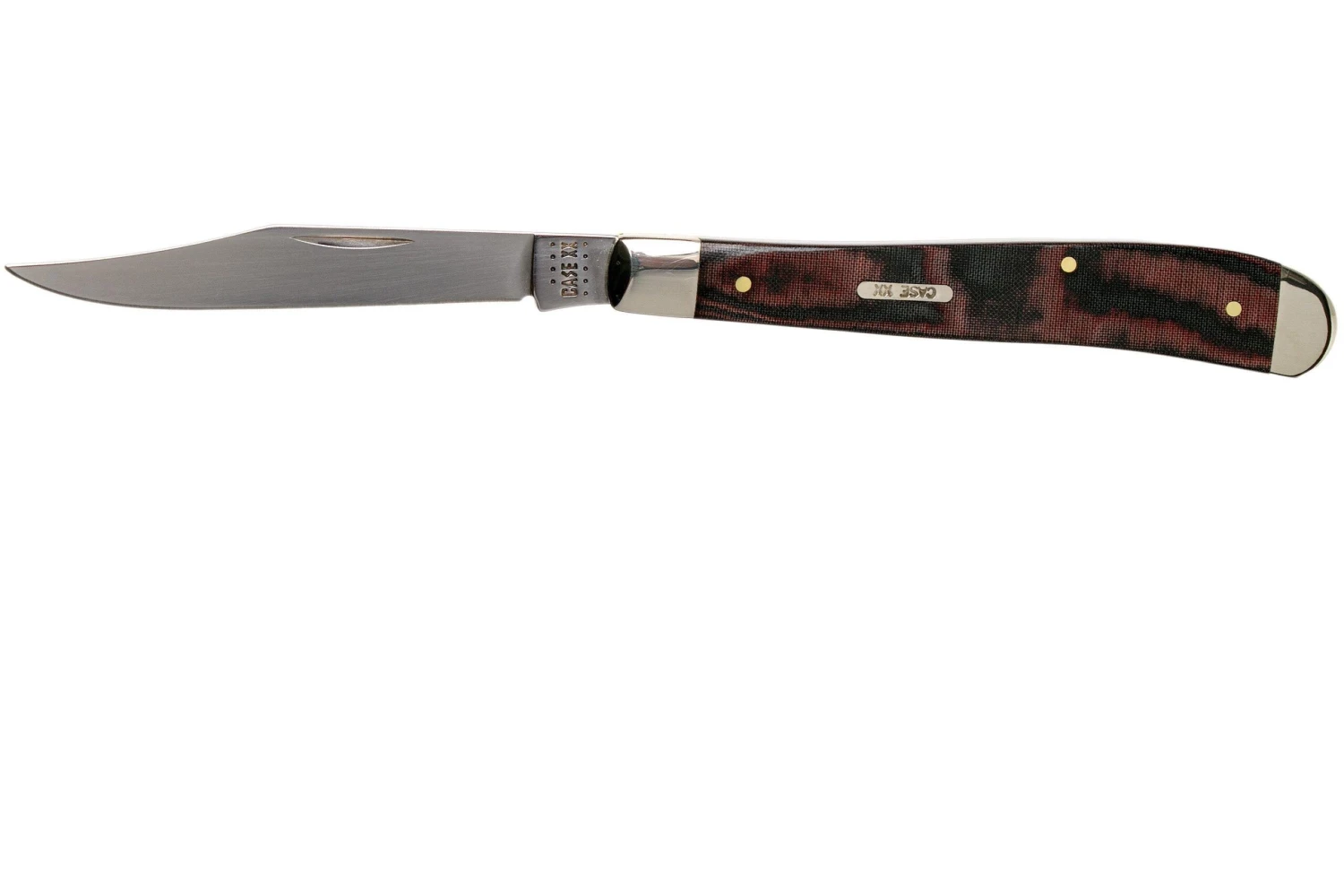 Case Slimline Trapper Smooth Black Red Micarta, 27857, 101048 SS Couteau De Poche 1 Case Slimline Trapper Smooth Black Red Micarta, 27857, 101048 SS Couteau De Poche