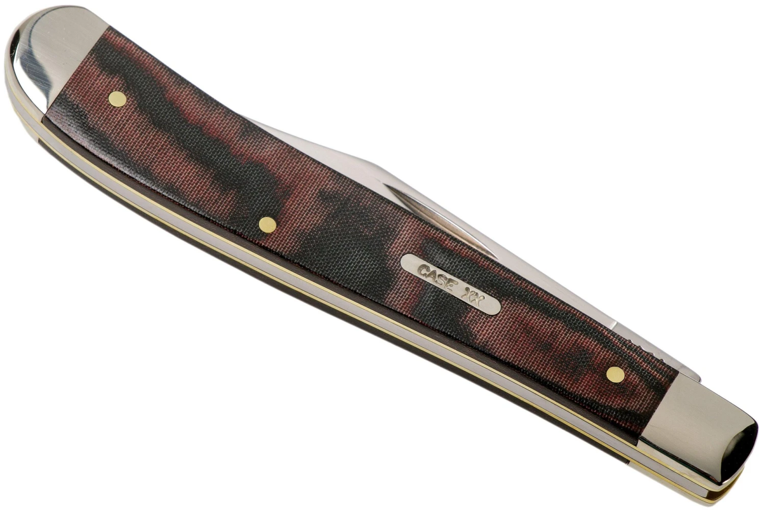 Case Slimline Trapper Smooth Black Red Micarta, 27857, 101048 SS Couteau De Poche 4 Case Slimline Trapper Smooth Black Red Micarta, 27857, 101048 SS Couteau De Poche – Image 4