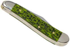 Case Peanut Green & Black Carbon Fiber-G10 Weave Smooth, 50714, 10220 SS Couteau De Poche -Meilleurs Couteaux CE50714 04 case scaled