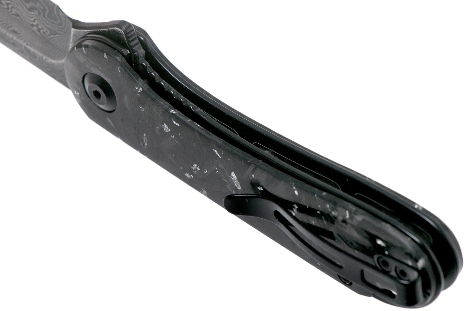 Civivi Elementum C907C-DS2 Damascus, Shredded Silver Carbonfiber Couteau De Poche 5 Civivi Elementum C907C-DS2 Damascus, Shredded Silver Carbonfiber Couteau De Poche – Image 5