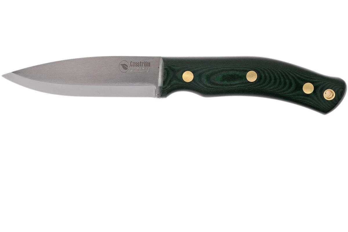 Casström No. 10 Swedish Forest Knife Green Micarta 14C28N Scandi Grind 13107 1 Casström No. 10 Swedish Forest Knife Green Micarta 14C28N Scandi Grind 13107