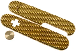 Daily Customs 91.3 Golfball BS Pattern, Brass P10012431 Plaquettes Pour Victorinox