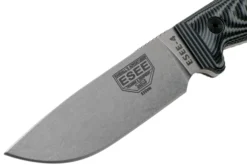 ESEE Model 4 Plain Edge S35VN, Grey Black G10 3D Handle 4P35V-002 Avec étui + Clip -Meilleurs Couteaux EE 4P35V 002 03 esee knives scaled
