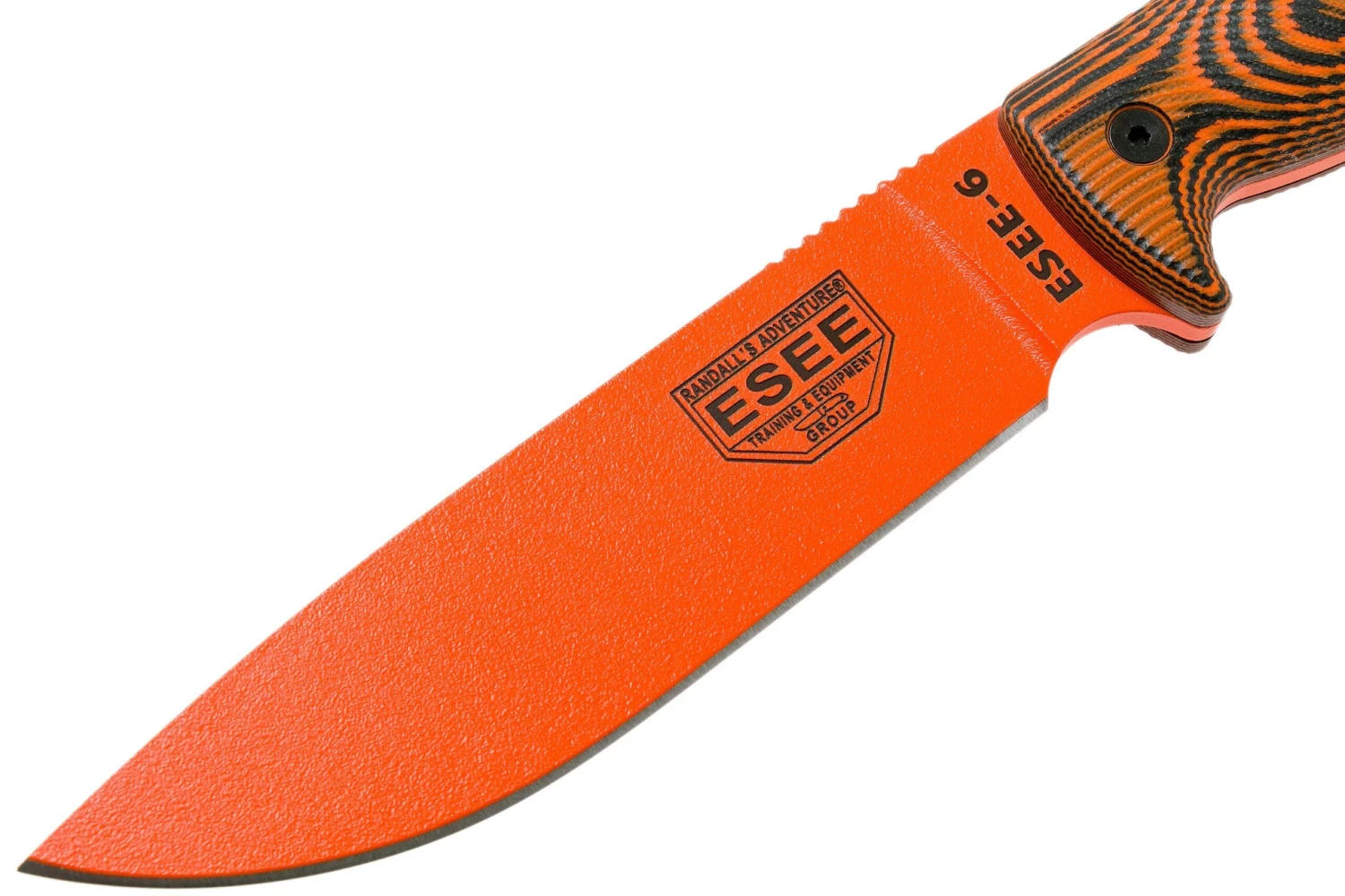ESEE Model 6 Orange Blade 3D Neon Orange-Black G10 Couteau De Survie 6POR-006 étui Noir + Clip Plat 3 ESEE Model 6 Orange Blade 3D Neon Orange-Black G10 Couteau De Survie 6POR-006 étui Noir + Clip Plat – Image 3