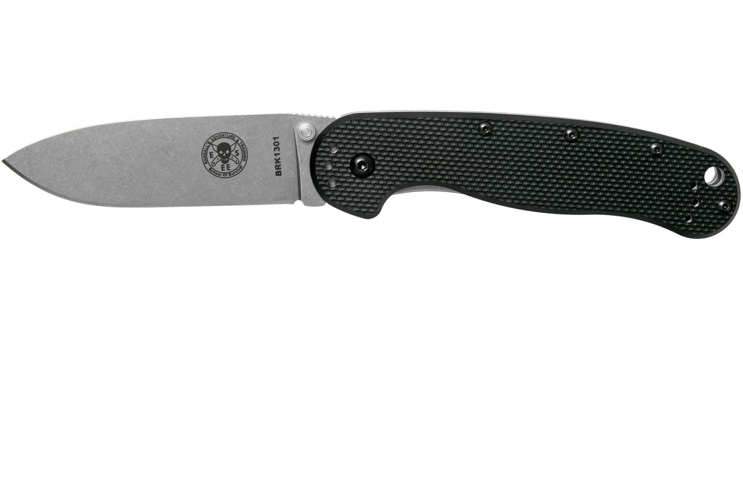 ESEE Avispa Couteau De Poche, Stonewashed D2 Blade, Black Handle BRK1302 1 ESEE Avispa Couteau De Poche, Stonewashed D2 Blade, Black Handle BRK1302