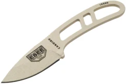 ESEE Candiru Desert Tan CAN-DT Couteau De Cou Avec étui Noir + Clip Ceinture -Meilleurs Couteaux EE CAN DT 03 esee knives v201901 scaled