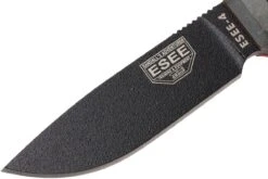 ESEE Model 4 Black Blade, Grey Handle 4P-MB Avec étui Coyote + Clip Et MOLLE-back -Meilleurs Couteaux EE ESEE 4P MB 03 esee knives ee esee 4p mb 03