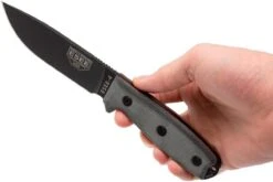 ESEE Model 4 Black Blade, Grey Handle 4P-MB Avec étui Coyote + Clip Et MOLLE-back -Meilleurs Couteaux EE ESEE 4P MB 06 esee knives ee esee 4p mb 06