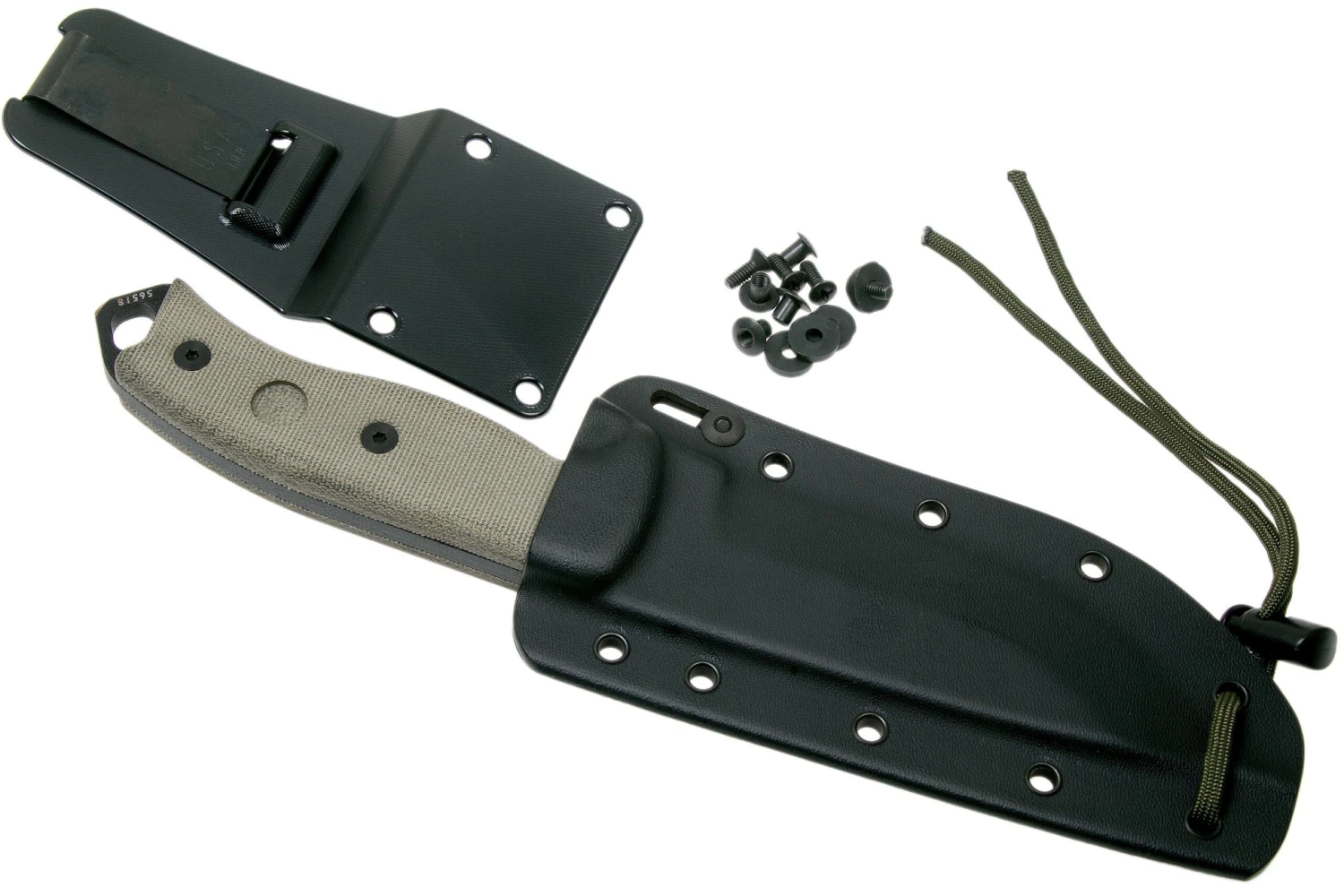 ESEE Model 5 Serrated Black Blade 5S Couteau De Survie Avec étui Kydex + Clip Ceinture 7 ESEE Model 5 Serrated Black Blade 5S Couteau De Survie Avec étui Kydex + Clip Ceinture – Image 7