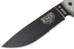ESEE Model 6 Serrated 6S Couteau De Survie Avec étui Noir + Clip Ceinture -Meilleurs Couteaux EE ESEE 6S B 03 esee knives ee esee 6s b 03