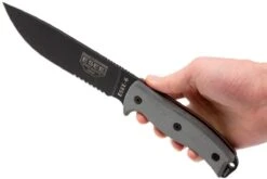 ESEE Model 6 Serrated 6S Couteau De Survie Avec étui Noir + Clip Ceinture -Meilleurs Couteaux EE ESEE 6S B 06 esee knives ee esee 6s b 06