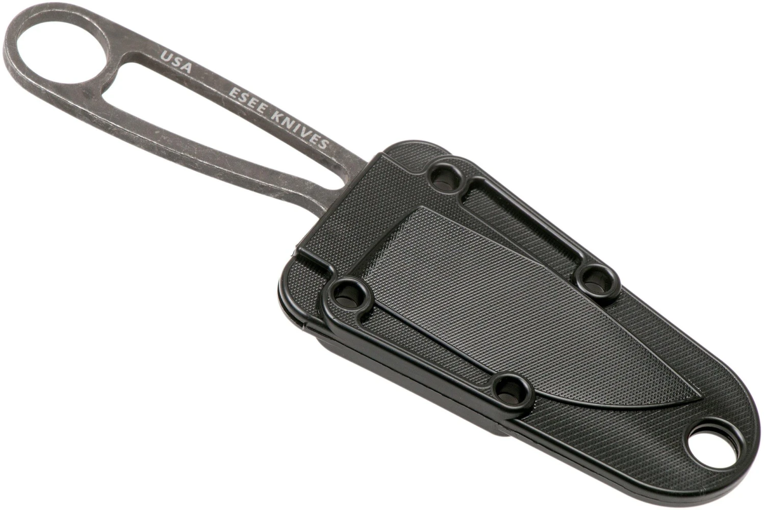 ESEE Izula Black Oxide IZULA-BBO Couteau De Cou Avec étui Noir + Clip De Ceinture 5 ESEE Izula Black Oxide IZULA-BBO Couteau De Cou Avec étui Noir + Clip De Ceinture – Image 5