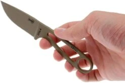 ESEE Izula Dark Earth IZULA-DE Couteau De Cou Avec étui Noir + Clip Ceinture -Meilleurs Couteaux EE IZULA DE 03 esee knives ee izula de 03