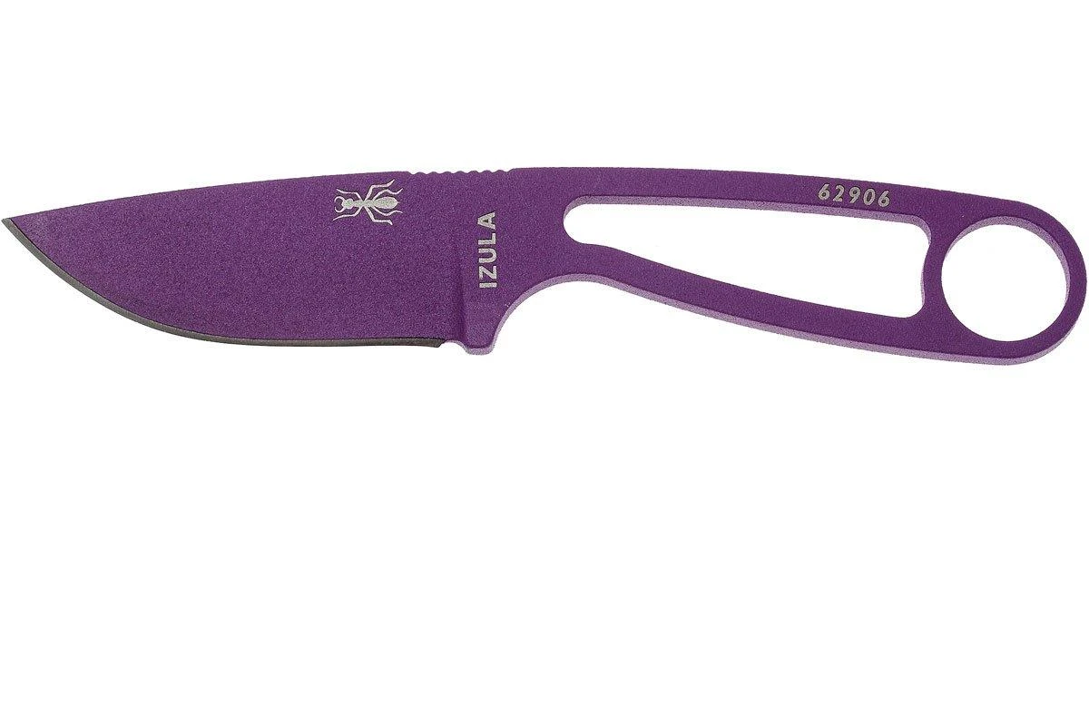 ESEE Izula Purple IZULA-PURP Couteau De Cou Avec étui Blanc + Clip Ceinture 1 ESEE Izula Purple IZULA-PURP Couteau De Cou Avec étui Blanc + Clip Ceinture