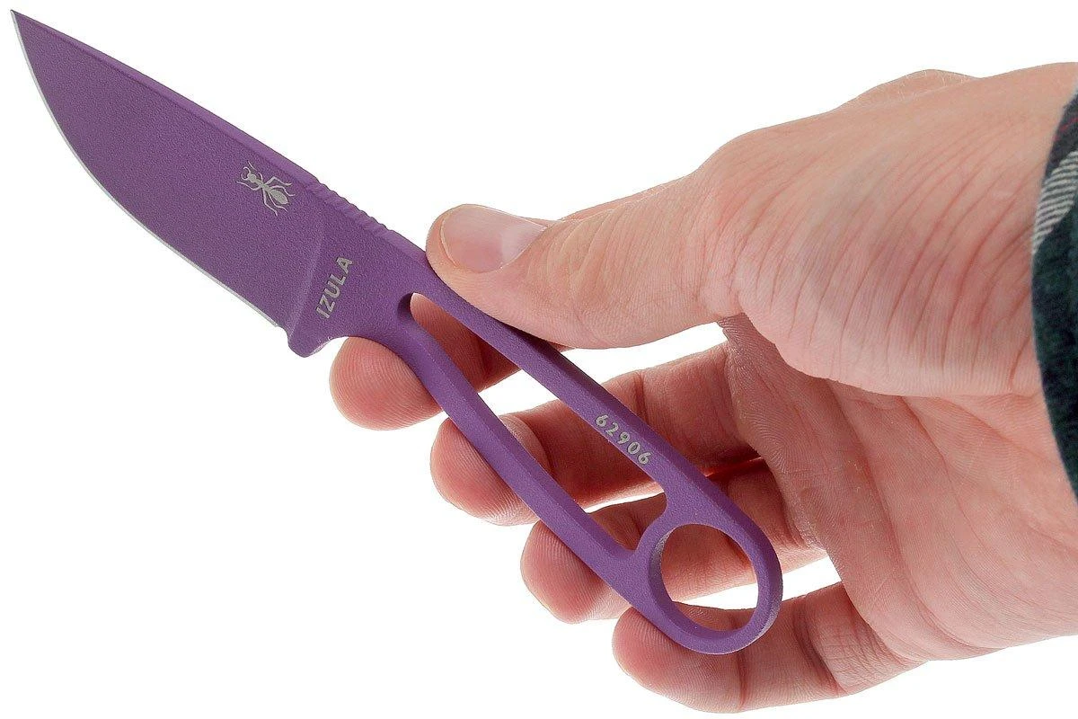 ESEE Izula Purple IZULA-PURP Couteau De Cou Avec étui Blanc + Clip Ceinture 3 ESEE Izula Purple IZULA-PURP Couteau De Cou Avec étui Blanc + Clip Ceinture – Image 3