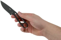 ESEE Izula Tactical Gunsmoke IZULA-TG-B Couteau De Cou Avec étui Noir, Plaquettes De Manche Et Clip Ceinture 8 ESEE Izula Tactical Gunsmoke IZULA-TG-B Couteau De Cou Avec étui Noir, Plaquettes De Manche Et Clip Ceinture -Meilleurs Couteaux EE IZULA TG 03 esee knives scaled