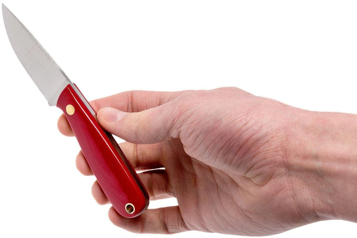 Brisa Necker 70 Alice, Red Micarta, Leather Sheath 9819 6 Brisa Necker 70 Alice, Red Micarta, Leather Sheath 9819 – Image 6