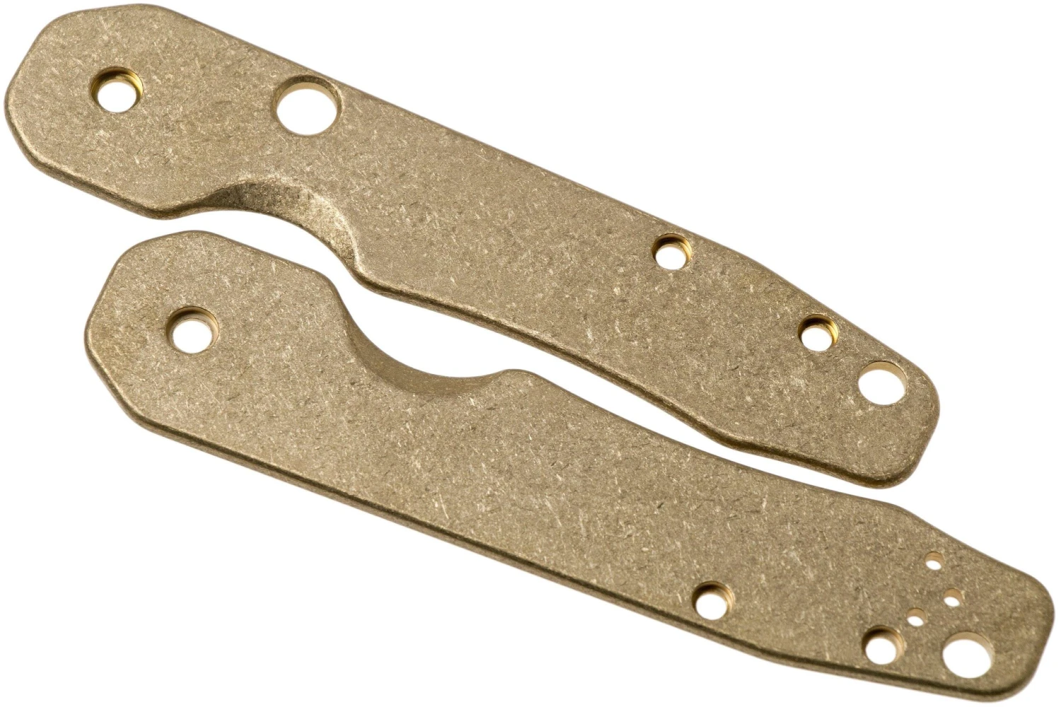 Flytanium Spyderco Smock Scales, Brass 1 Flytanium Spyderco Smock Scales, Brass