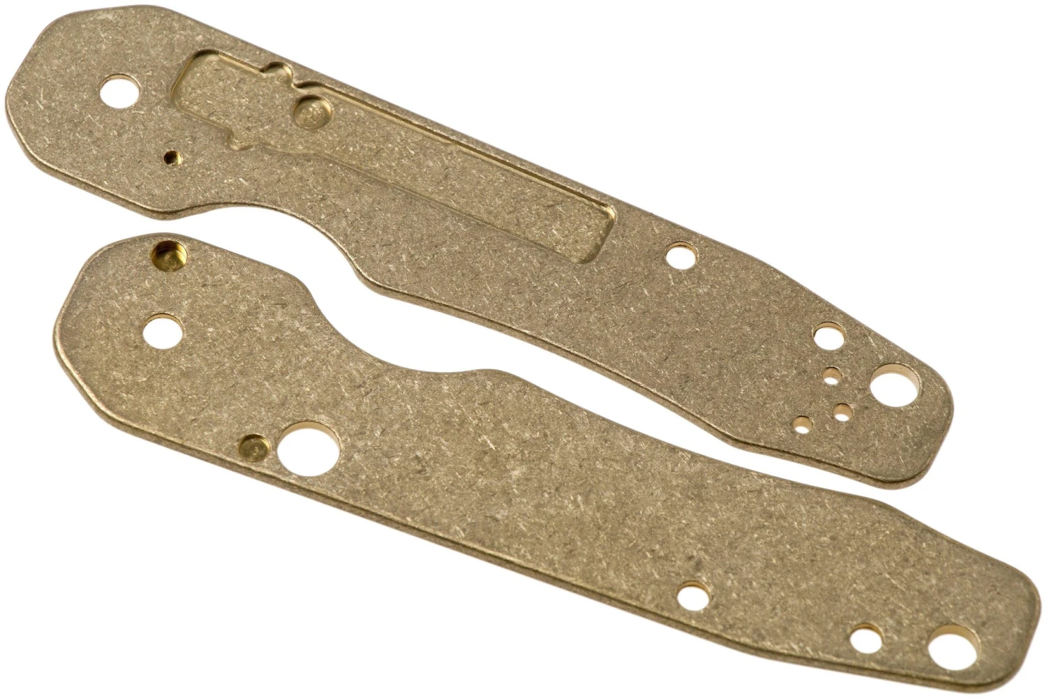Flytanium Spyderco Smock Scales, Brass 2 Flytanium Spyderco Smock Scales, Brass – Image 2