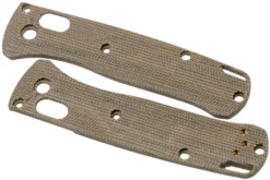 Flytanium Benchmade Mini-Bugout Scales Crossfade, Green Canvas Micarta