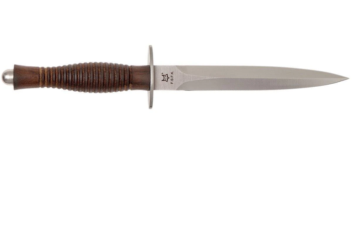 Fox Fairbairn Sykes FX-593 Wallnut Handle, Hill Knives Design 2 Fox Fairbairn Sykes FX-593 Wallnut Handle, Hill Knives Design – Image 2