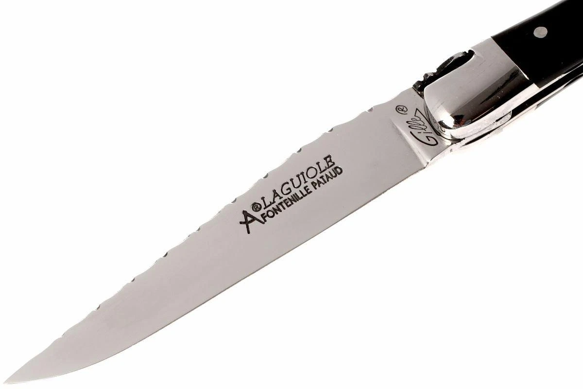 Fontenille Pataud « Le Pocket » Guillochée, Corne De Buffle Noire FPL9PCNTG 2 Fontenille Pataud « Le Pocket » Guillochée, Corne De Buffle Noire FPL9PCNTG – Image 2